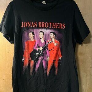Black Jonas Brothers Graphic T-Shirt